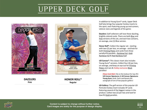 2024 Upper Deck Golf Hobby