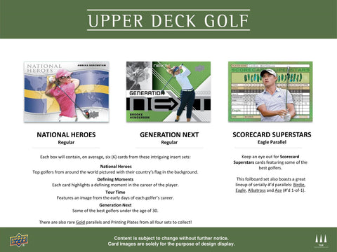 2024 Upper Deck Golf Hobby