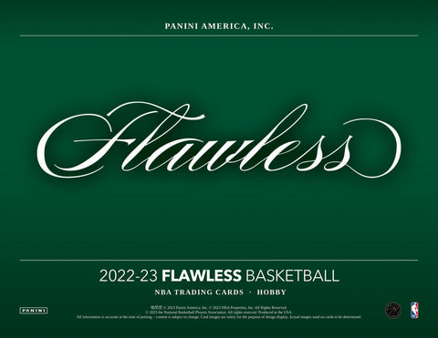 2022/23 Panini Flawless Basketball Hobby
