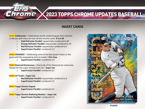 2023 Topps Chrome Update Series Baseball Hobby