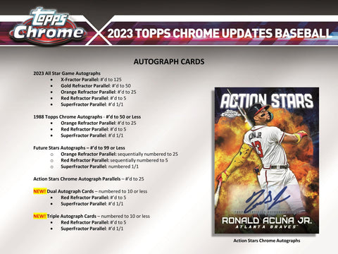 2023 Topps Chrome Update Series Baseball Hobby