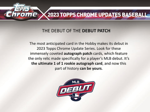 2023 Topps Chrome Update Series Baseball Hobby