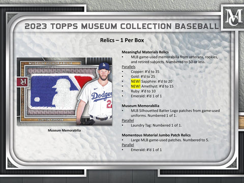 2023 Topps Museum Collection Baseball Hobby