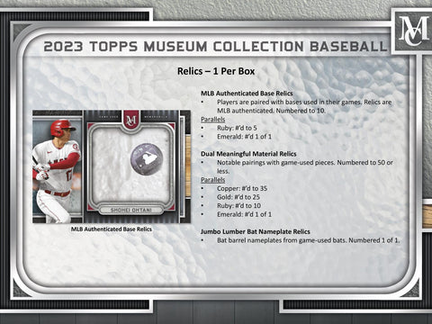 2023 Topps Museum Collection Baseball Hobby