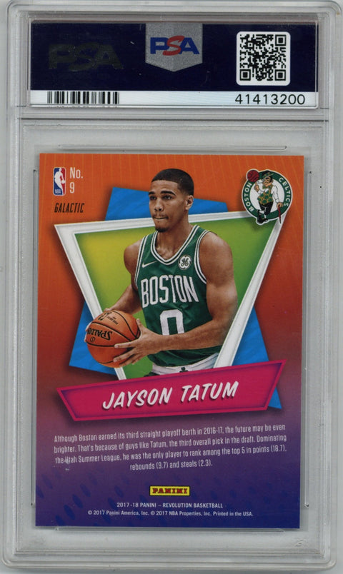 2017 Panini Revolution Jayson Tatum Rookie Revolution Galactic #9 PSA 10