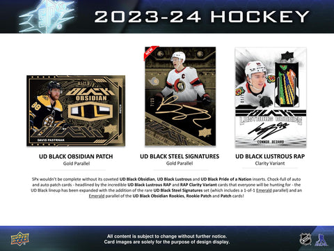 2023/24 Upper Deck SPx Hockey Hobby