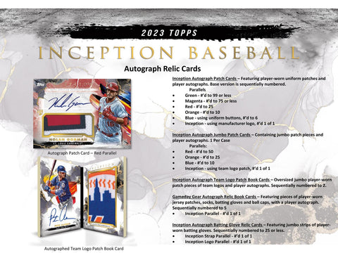 2023 Topps Inception Baseball Hobby