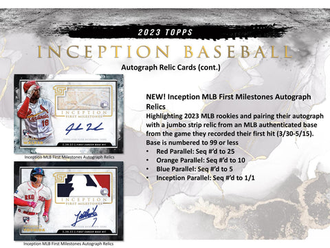 2023 Topps Inception Baseball Hobby