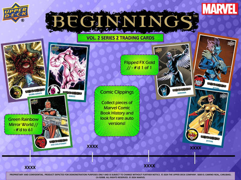 Marvel Beginnings Volume 2 Series 2 Trading Cards Blaster (Upper Deck 2024)