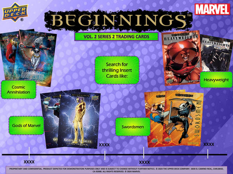 Marvel Beginnings Volume 2 Series 2 Trading Cards Blaster (Upper Deck 2024)