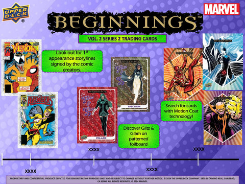 Marvel Beginnings Volume 2 Series 2 Trading Cards Blaster (Upper Deck 2024)