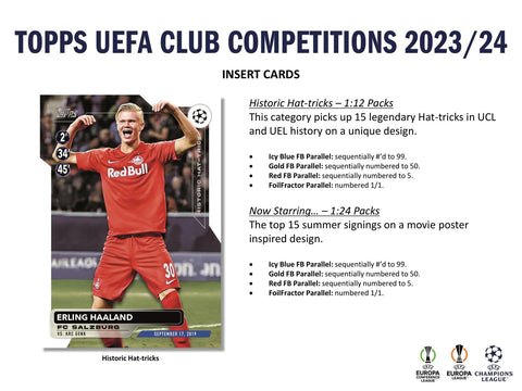 2023/24 Topps UEFA Club Competitions Soccer 7-Pack Blaster