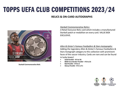 2023/24 Topps UEFA Club Competitions Soccer 7-Pack Blaster