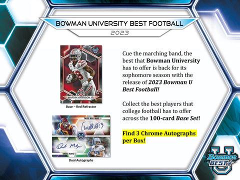 2023 Bowman University Best Football Breakers Delight