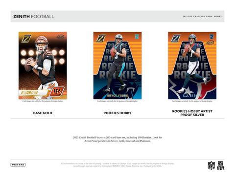 2023 Panini Zenith Football Hobby