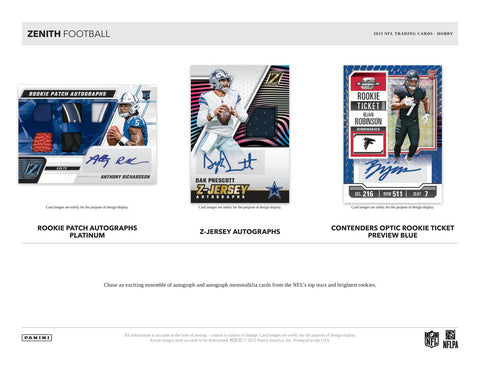 2023 Panini Zenith Football Hobby