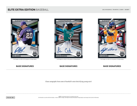 2023 Panini Elite Extra Edition Baseball Hobby