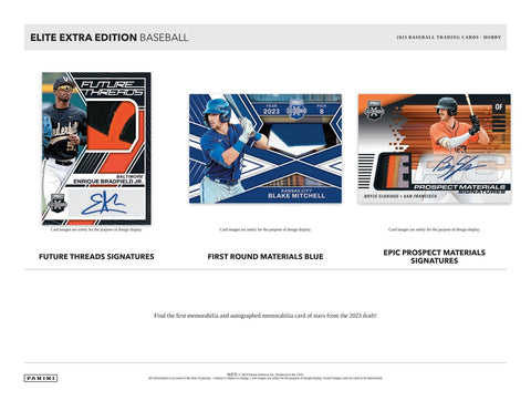 2023 Panini Elite Extra Edition Baseball Hobby