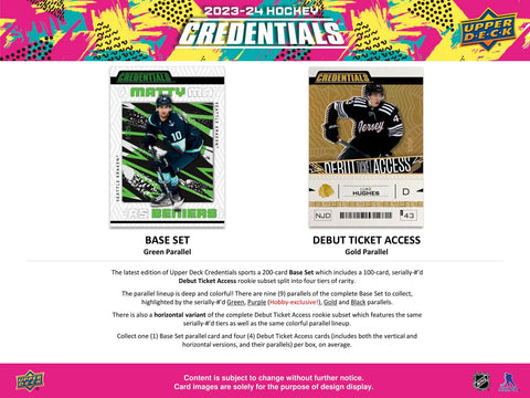 2023/24 Upper Deck Credentials Hockey Hobby