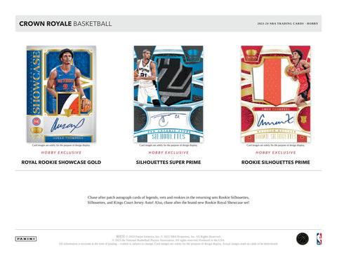 2023/24 Panini Crown Royale Basketball Hobby