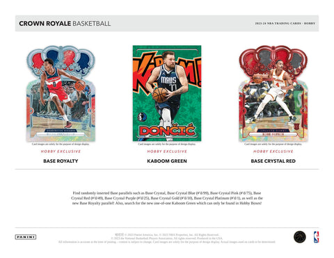 2023/24 Panini Crown Royale Basketball Hobby