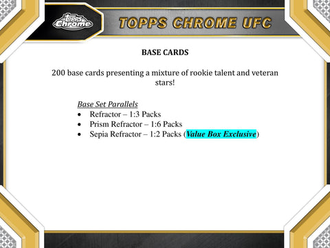 2024 Topps Chrome UFC 6-Pack Blaster