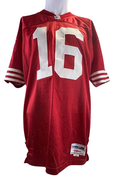 Joe Montana #16 Autographed San Francisco 49ers Game Model Authentic Wilson Jersey