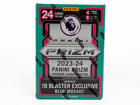 2023/24 Panini Prizm Premier League EPL Soccer 6-Pack Hobby Blaster (Blue Mosaic Prizms!)