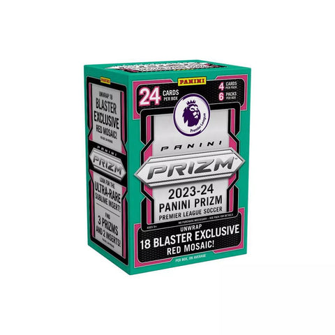 2023/24 Panini Prizm Premier League EPL Soccer 6-Pack Blaster (Red Mosaic Prizms!)