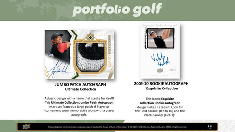 2024 Upper Deck Portfolio Golf Hobby