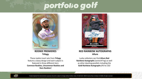 2024 Upper Deck Portfolio Golf Hobby