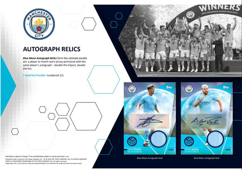 2023/24 Topps Manchester City Team Set Soccer