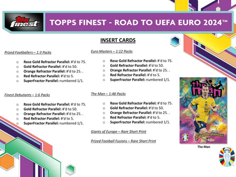 2023/24 Topps Finest Road to UEFA Euro Soccer Hobby