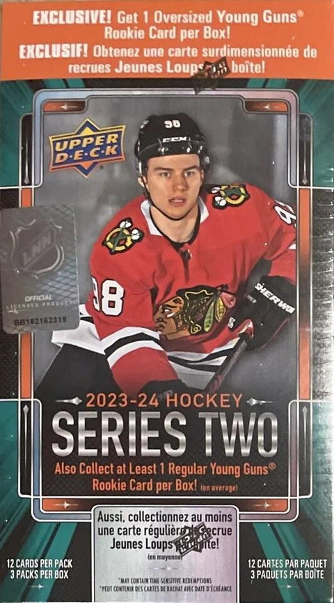 2023/24 Upper Deck Series 2 Hockey 3-Pack Blaster (Oversized Young Guns!)