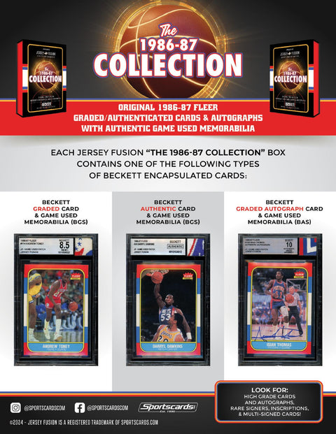 Jersey Fusion The 1986/87 Collection Basketball Hobby