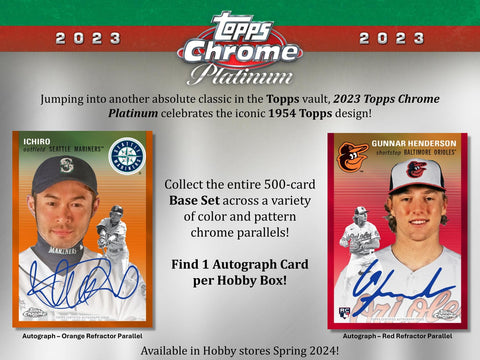 2023 Topps Chrome Platinum Anniversary Baseball Hobby