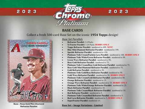 2023 Topps Chrome Platinum Anniversary Baseball Hobby