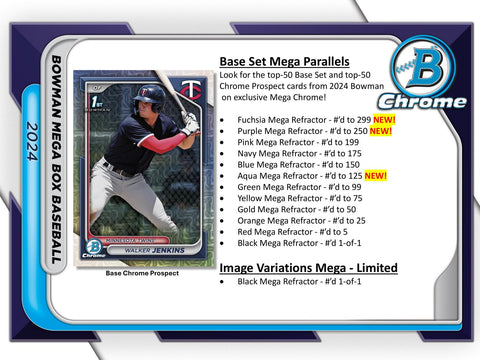 2024 Bowman Baseball Mega