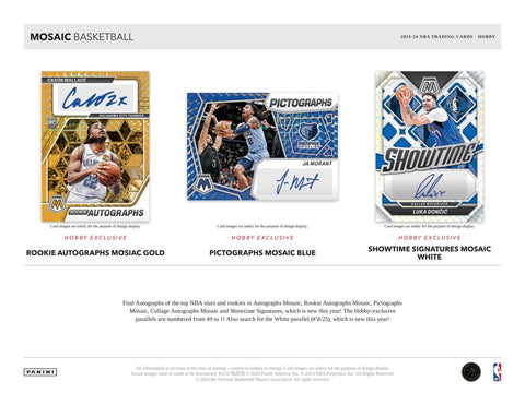 2023/24 Panini Mosaic Basketball Hobby