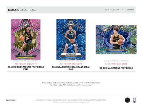 2023/24 Panini Mosaic Basketball Fast Break