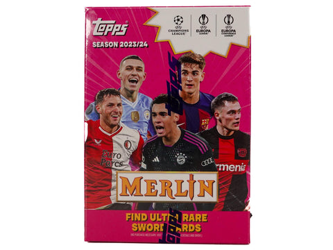 2023/24 Topps Chrome Merlin UEFA Club Competitions Soccer 7-Pack Blaster