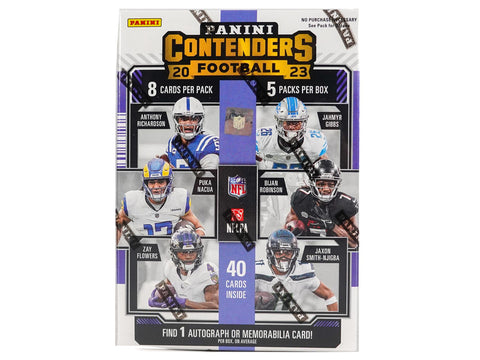 2023 Panini Contenders Football 5-Pack Hobby Blaster (Blue Parallels!)