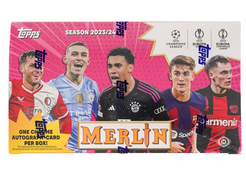 2023/24 Topps Chrome Merlin UEFA Club Competitions Soccer Hobby