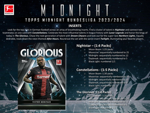 2023/24 Topps Midnight Bundesliga Soccer Hobby