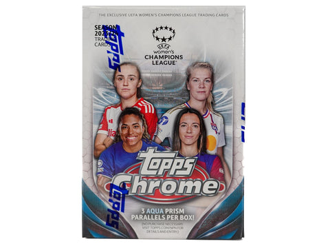 2023/24 Topps Chrome UEFA Women's Champions League Soccer 7-Pack Blaster