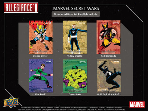 Marvel Allegiance Secret Wars 1984 Trading Cards Hobby (Upper Deck 2024)