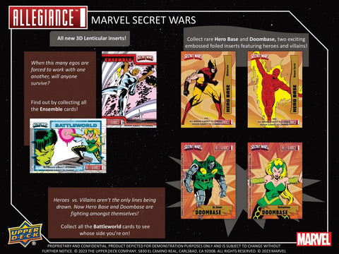 Marvel Allegiance Secret Wars 1984 Trading Cards Hobby (Upper Deck 2024)