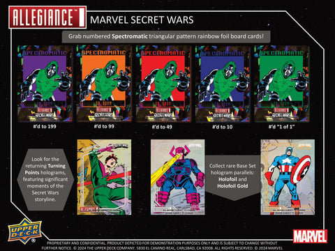 Marvel Allegiance Secret Wars 1984 Trading Cards Hobby (Upper Deck 2024)