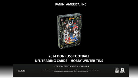 2024 Panini Donruss Football Winter Holiday Tin (Box) Case (30 Ct.)