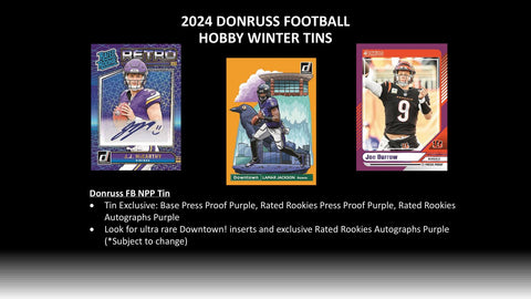 2024 Panini Donruss Football Winter Holiday Tin (Box) Case (30 Ct.)